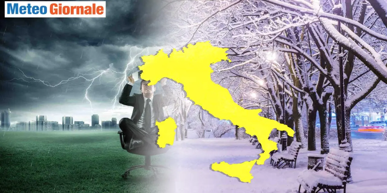 Meteo prossima settimana: esplode il maltempo e arriva anche la neve