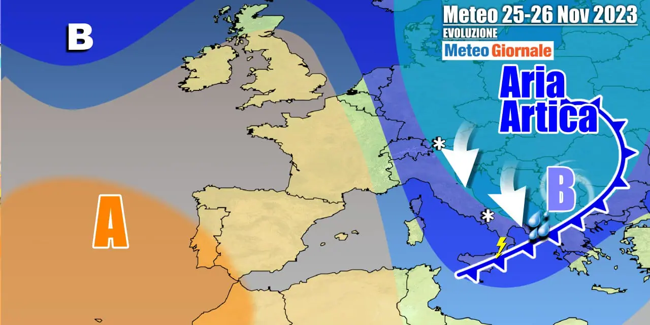 Meteo Italia: nel weekend arriva il vero Inverno, con vento, freddo e neve