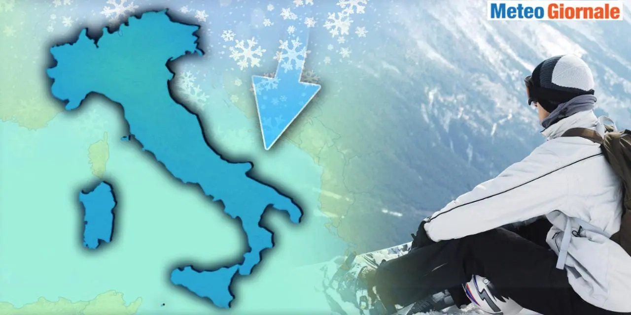 Gelo verso l'Italia e NEVE a BASSISSIMA QUOTA per il periodo, ecco dove