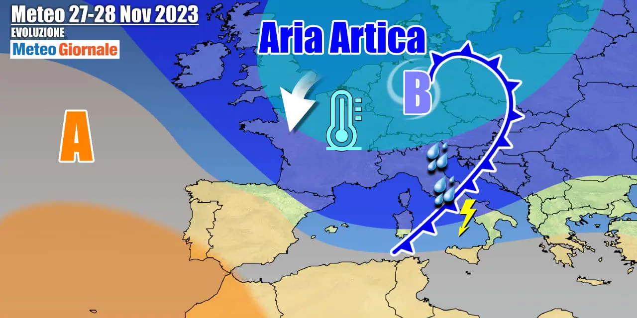 Meteo Italia: maltempo nella prossima settimana, neve fino a quote basse