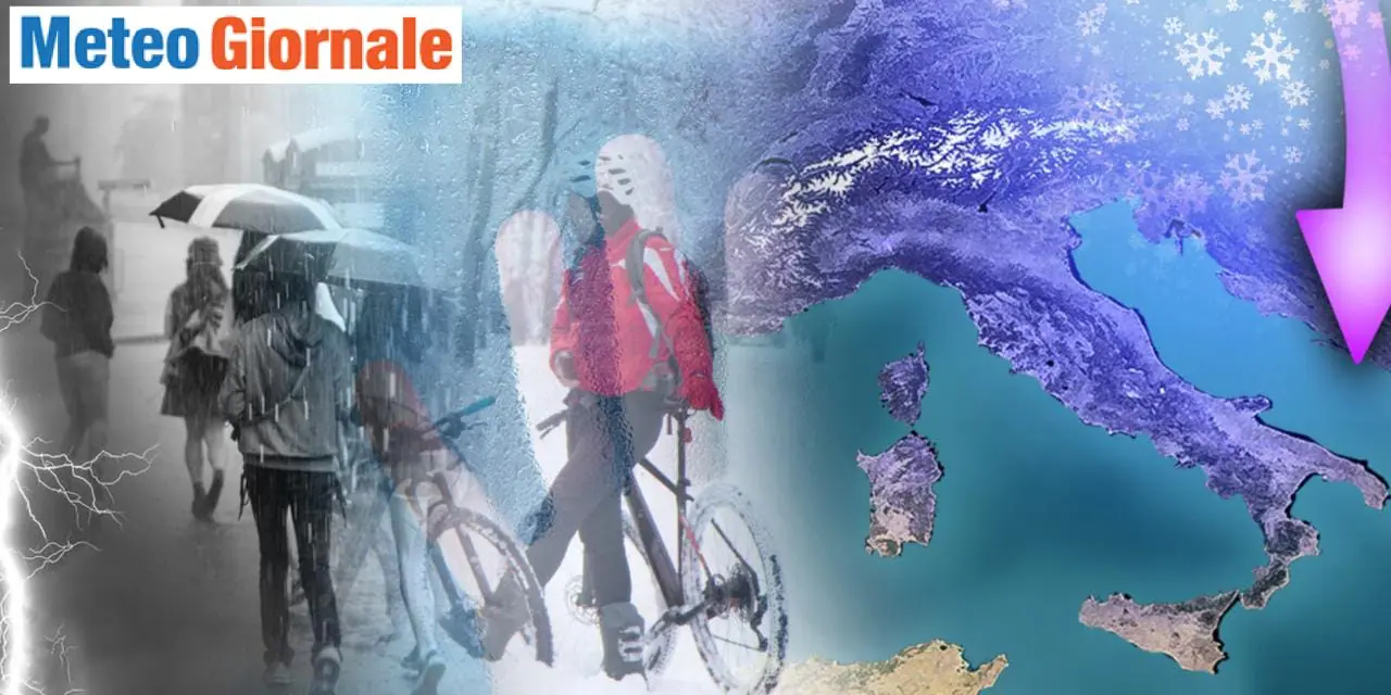 Meteo: ritorna il maltempo e poi a seguire una nuova sciabolata artica