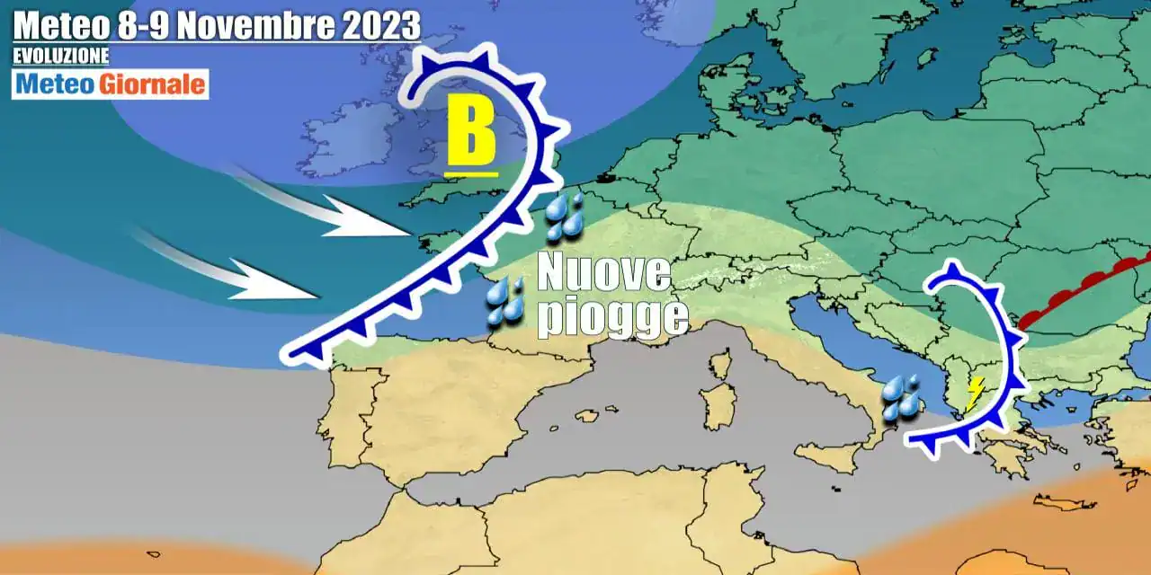 Meteo Italia: l’Atlantico non stop, torna il maltempo e poi novità