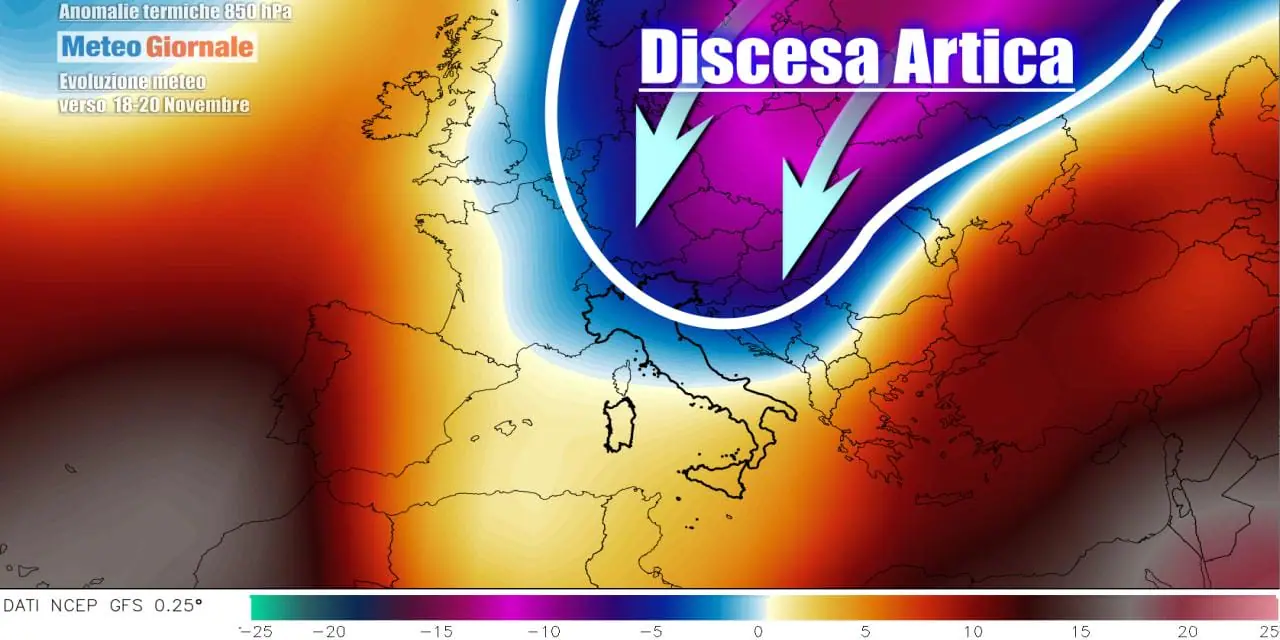 Meteo: l’Inverno anticipa i tempi, irruzione polare e neve in arrivo
