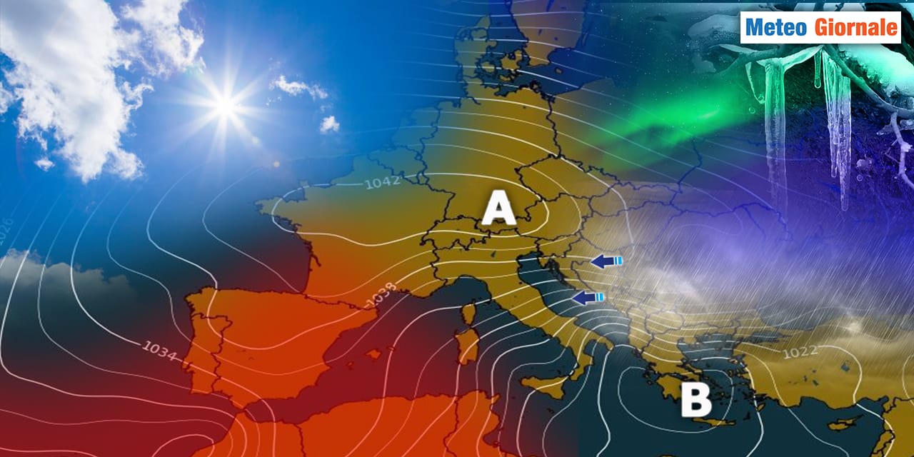 METEO 15 giorni, rischio Anticiclone vs Artico
