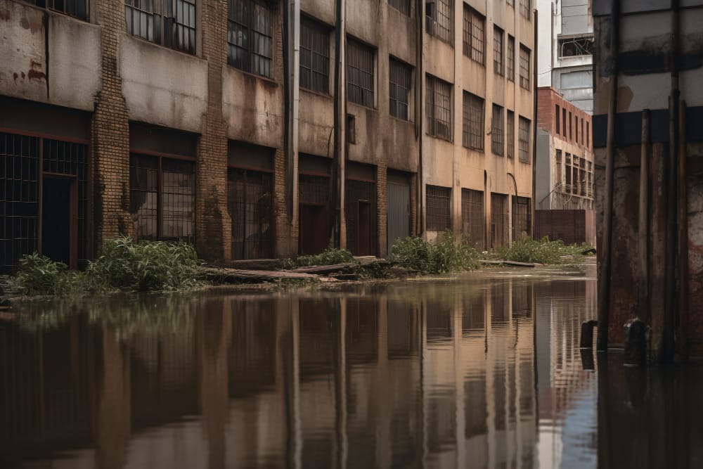 Maltempo in Francia, la città di Saintes rimane allagata