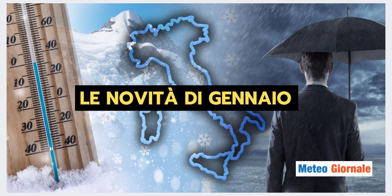 Meteo: Gennaio inizia con pioggia e neve?