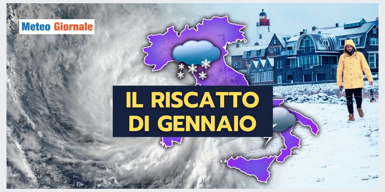 Meteo: crollo del Vortice Polare a Gennaio, Neve in Italia