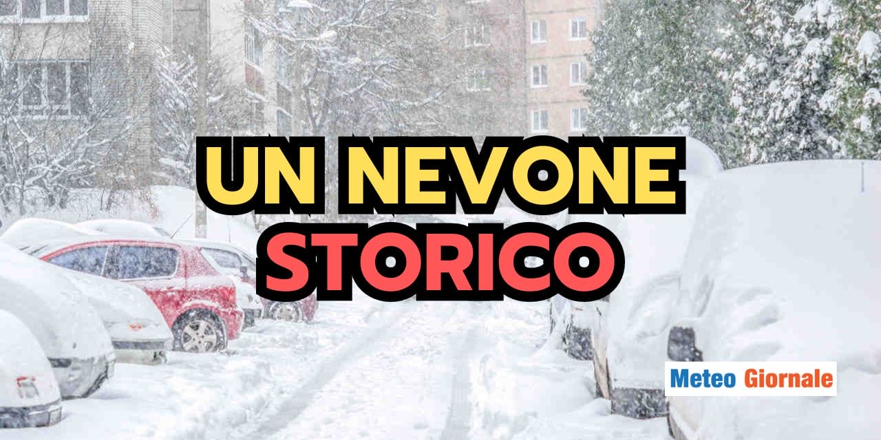 Meteo: una nevicata di rilievo storico