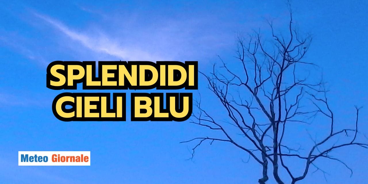 Curiosità meteo: il fascino del blu intenso del cielo invernale