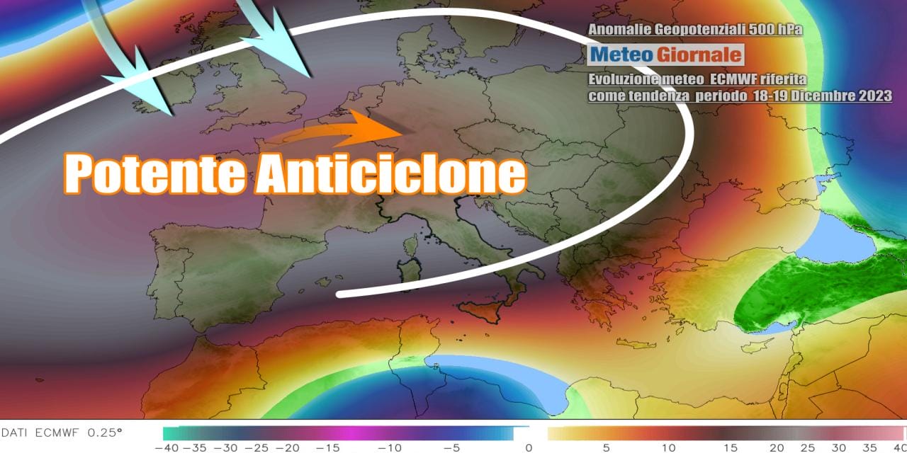 Meteo: tutto stravolto, ribaltone in arrivo per la settimana di Natale 2023