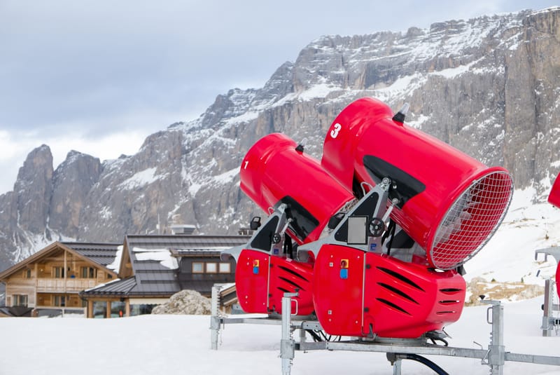 I cannoni neve artificiale, come funzionano