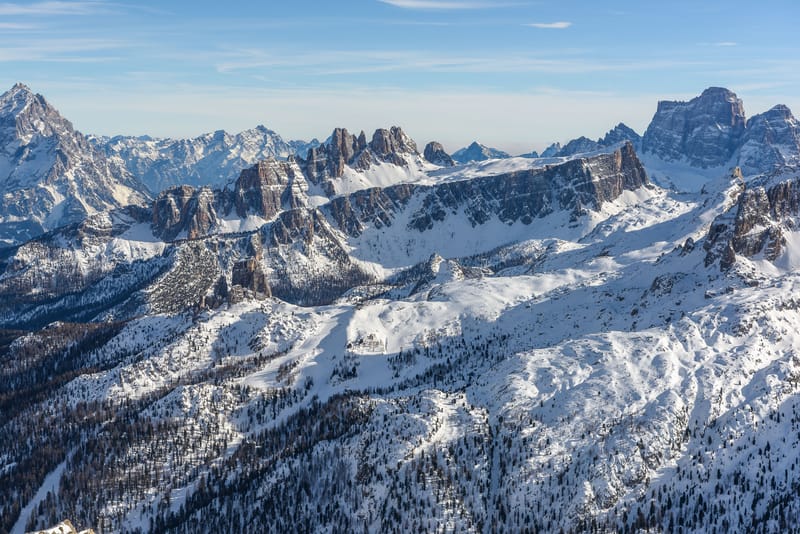 Nevicate sulle dolomiti venete nelle ultime ore