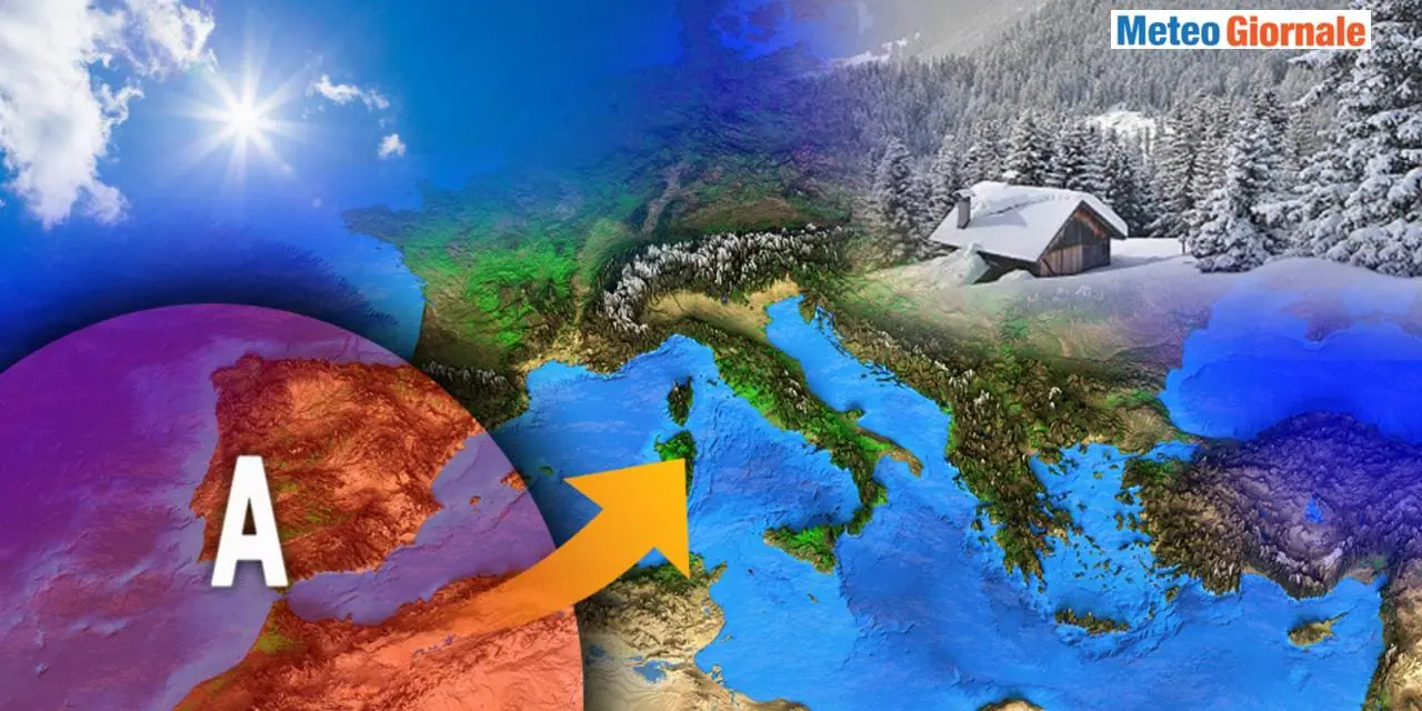 L'anticiclone smorzerร l'Inverno