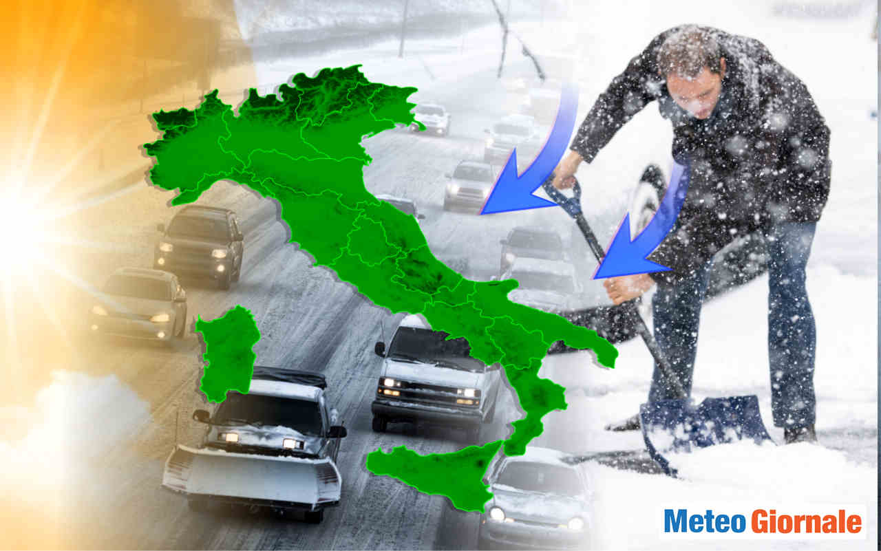 Meteo, ondate di gelo dalla Siberia a catena