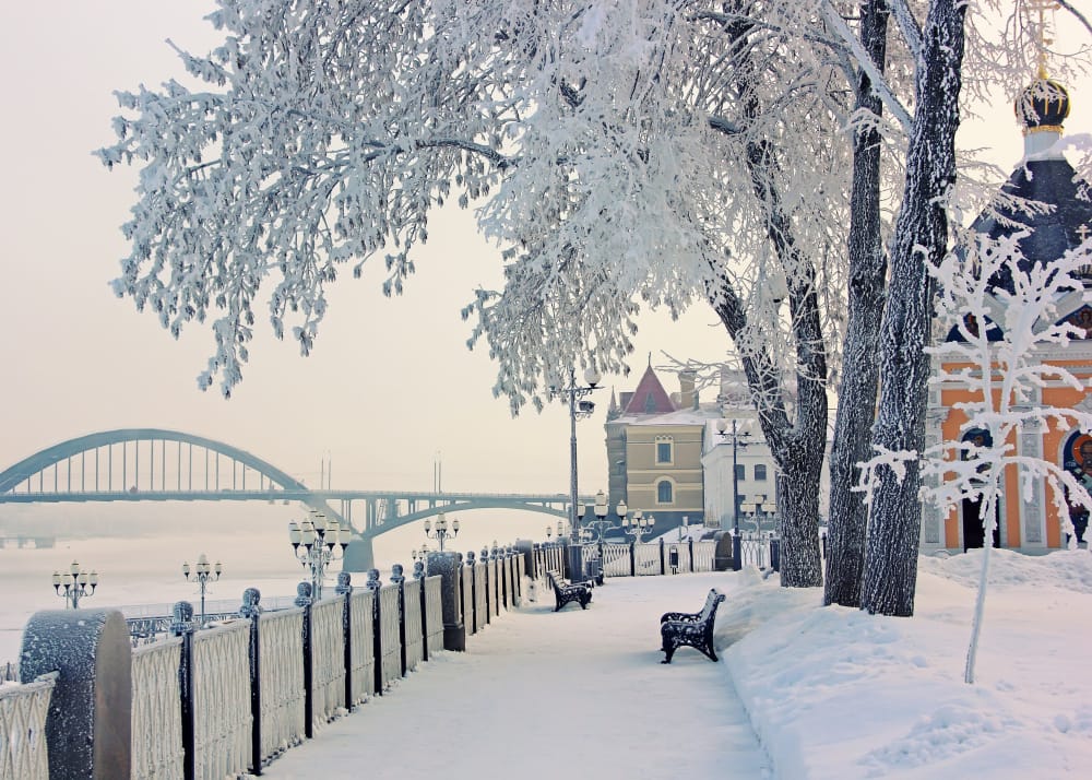 Temperature glaciali e nevicata record nella regione di Almaty in Kazakistan