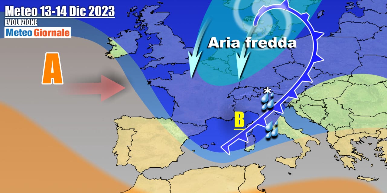 Meteo Italia: cambia tutto da Santa Lucia, con ritorno di freddo e neve