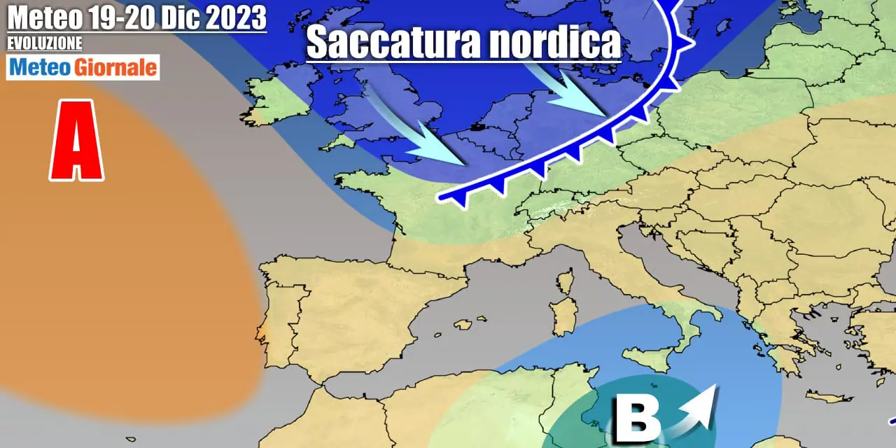 L'anticiclone si ritirerà verso ovest a metà settimana