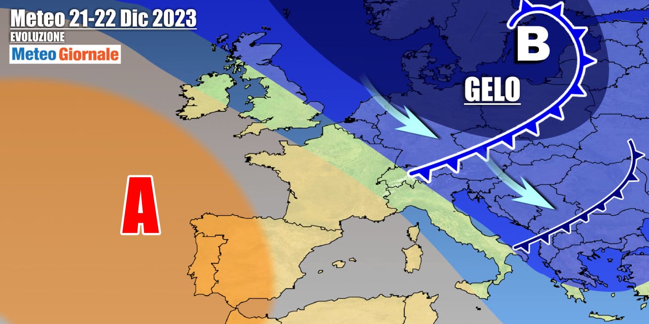 Meteo Italia: prevalenza di anticiclone sino a Natale, ma burrasca di vento