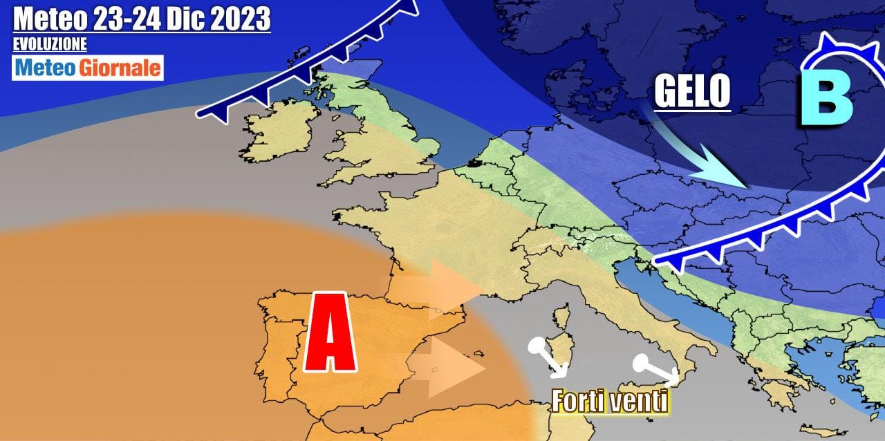 Meteo Italia: tra anticiclone e tempesta di vento, poi torna l’Inverno