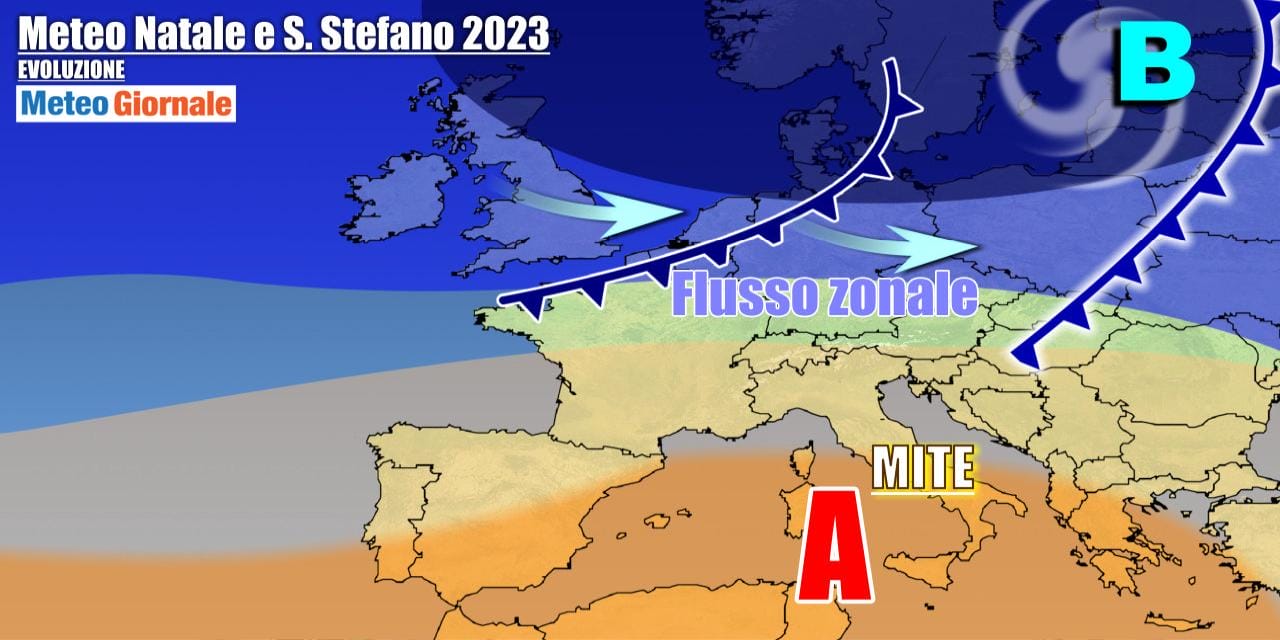 Meteo Italia: Natale e S. Stefano con l’anticiclone, ma dal 28 si cambia