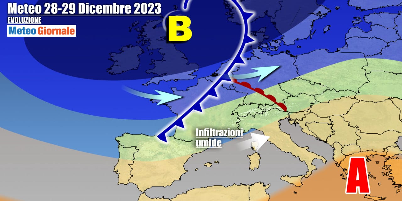 Meteo Italia: stravolgimento previsione per il Capodanno, le ultime novità