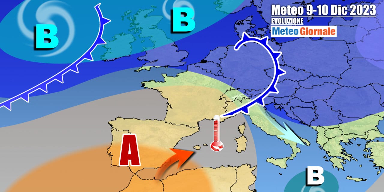 Meteo Italia: perturbazione con pioggia e neve, poi clamorose novità