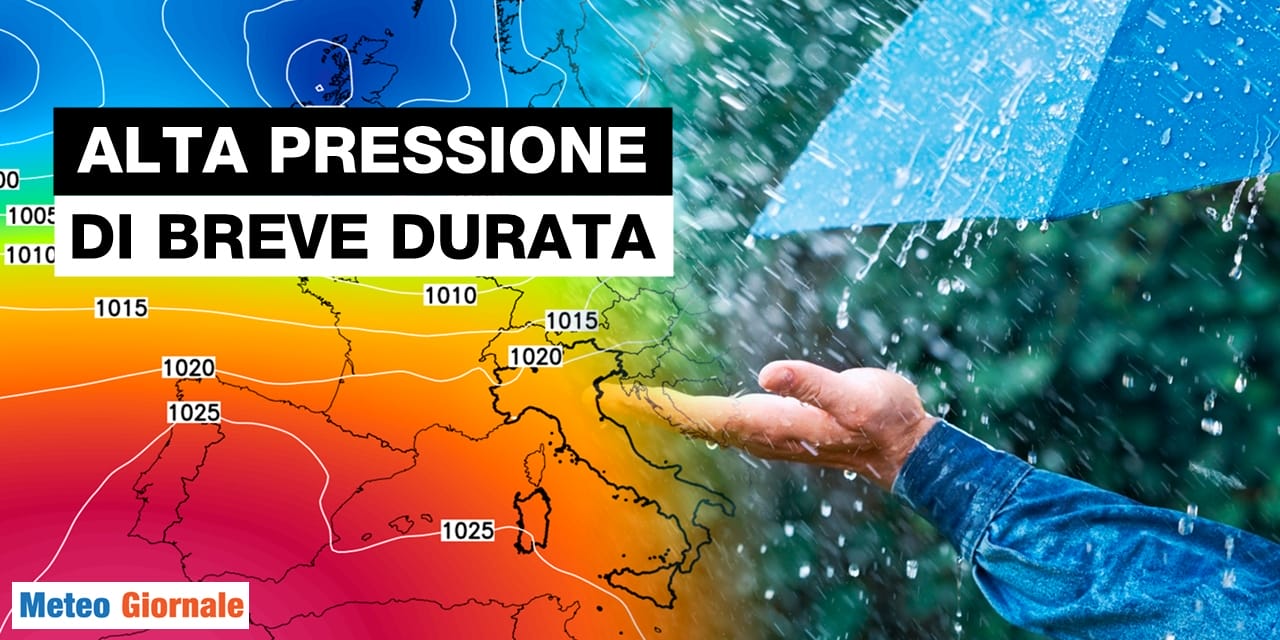 Meteo: riecco l'alta pressione a inizio settimana, ma non durerà