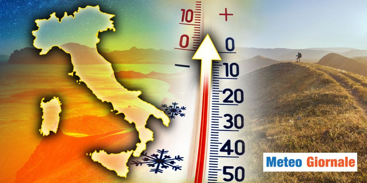 Meteo: temperature impazzite tra fine dicembre e inizio gennaio