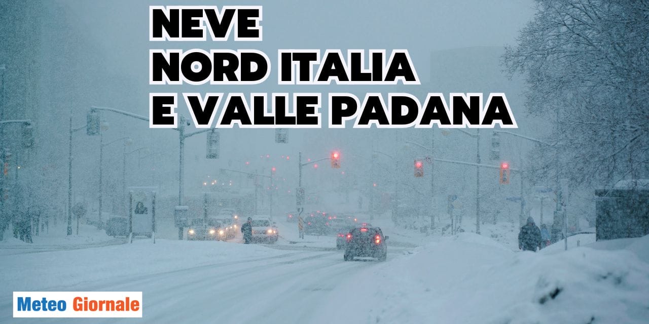 Meteo, diffusa, anche mezzo metro di Neve in Valle Padana e vallate alpine e appenniniche