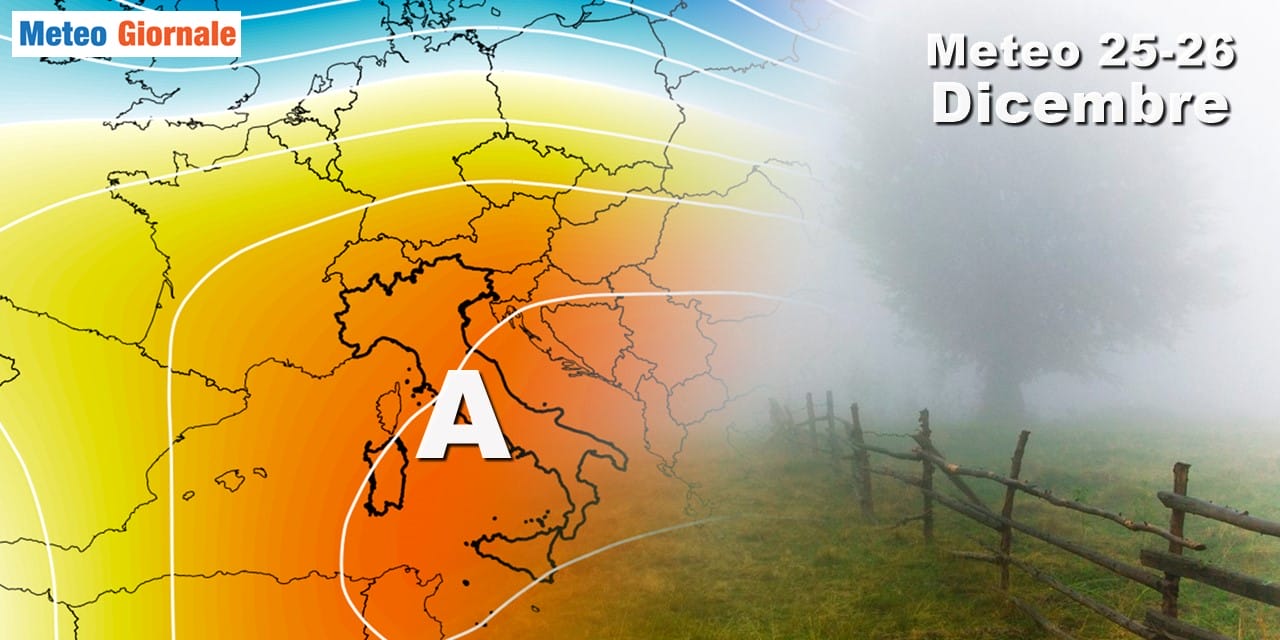 Meteo festività natalizie: domina l'anticiclone, l'Inverno smarrito