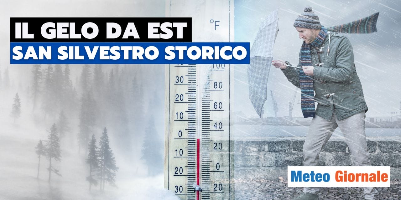 Meteo: gelidi venti dell’est, la neve in pianura e sulle coste, un Capodanno show