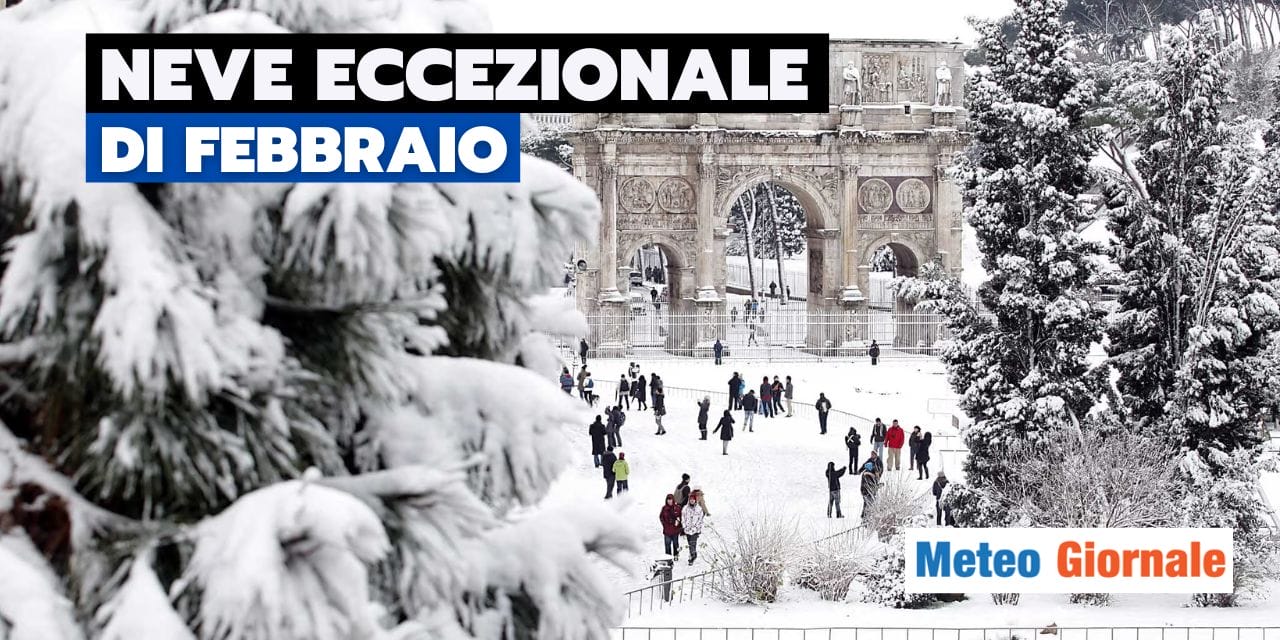 Meteo: il ciclone stracolmo di gelo e neve a febbraio