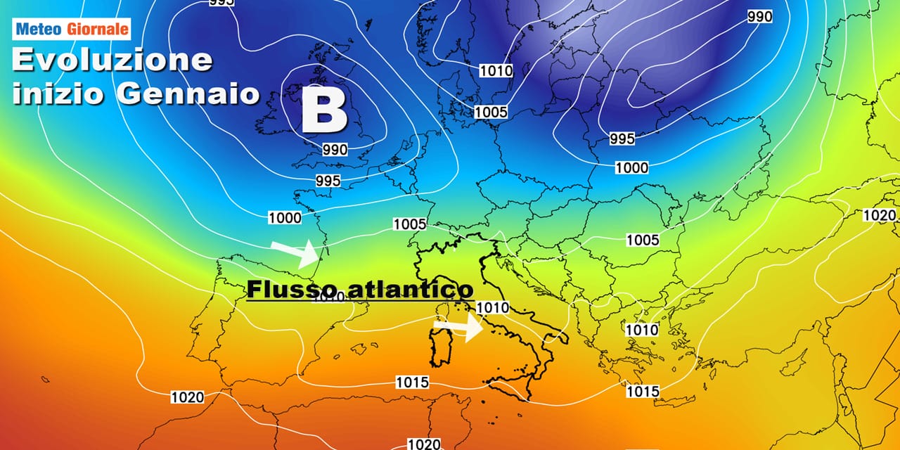 Meteo inizio Gennaio: torna un tempo più dinamico, l'alta pressione cede