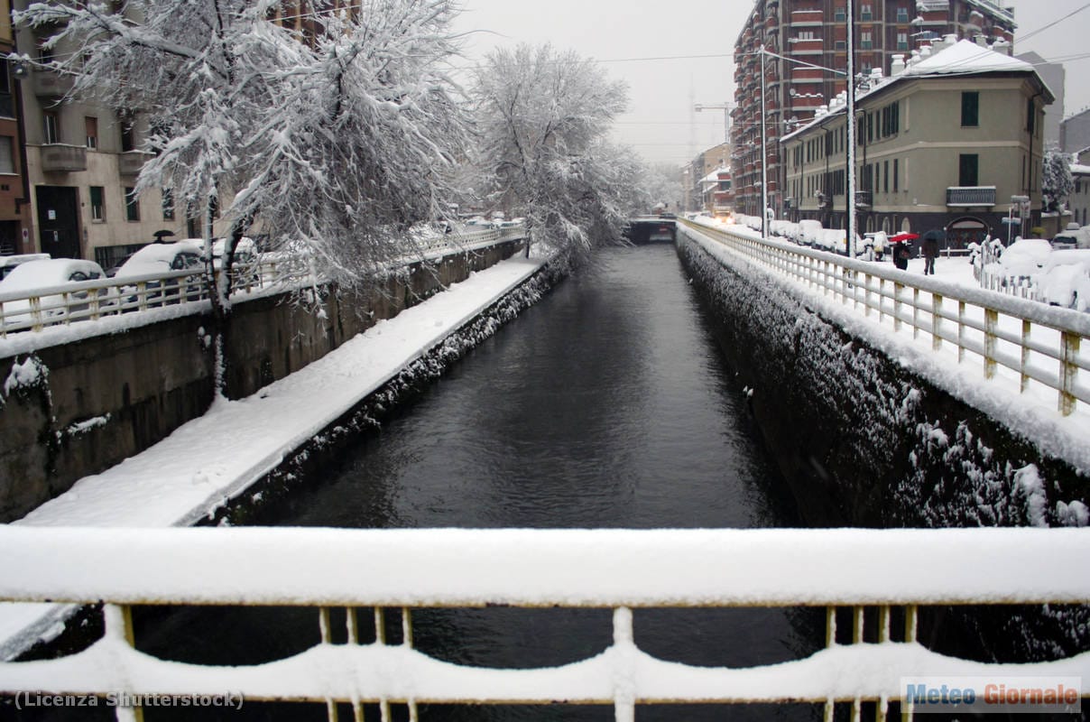 Meteo Milano, la Neve sino a 90 centimetr. Un nuovo record