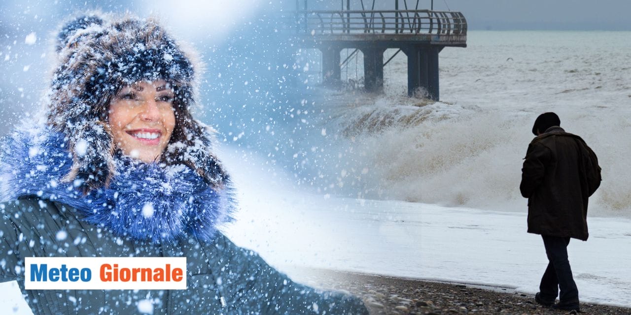 Meteo: maltempo in azione, occhio ai fiocchi di neve