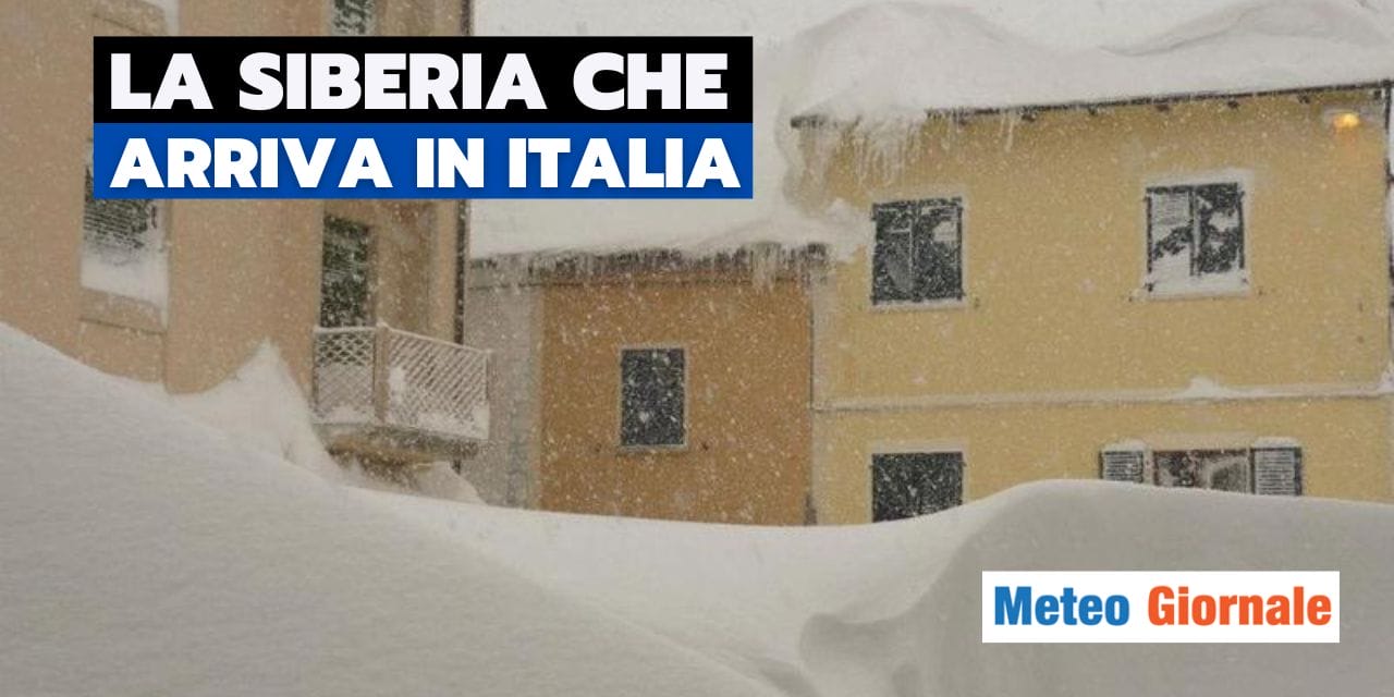 Meteo: la Siberia che fa visita all’Italia con una valanga di gelo e neve