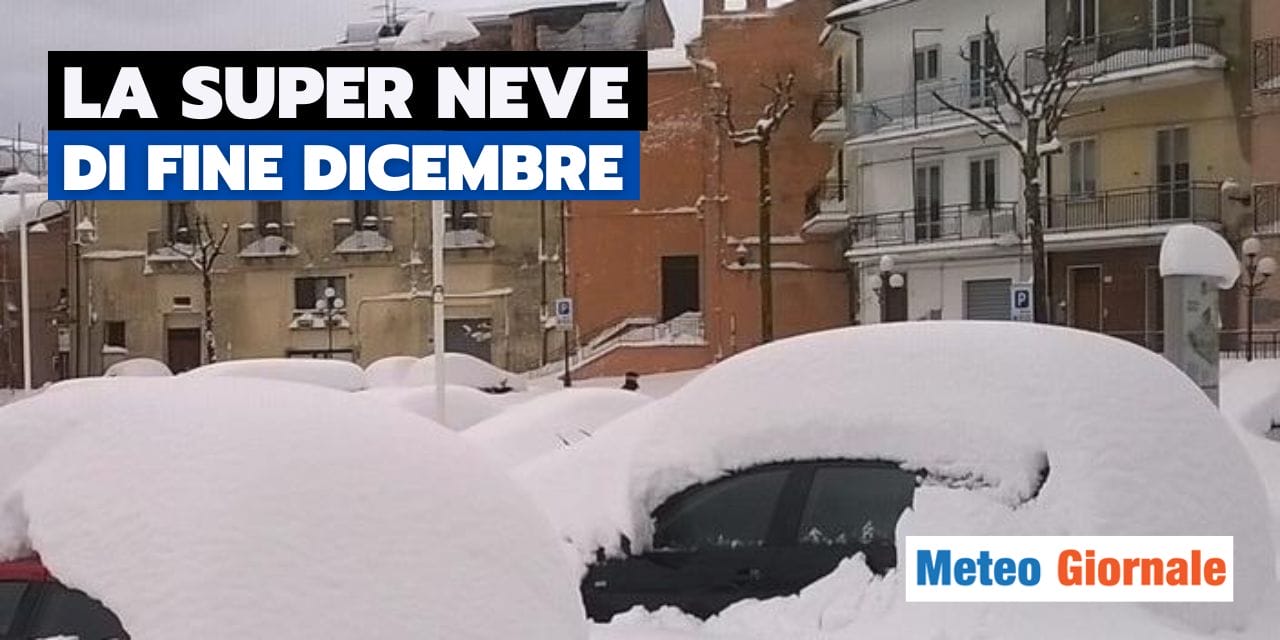 Meteo: prepotente inverno tra fine dicembre e Capodanno con la neve sulle coste