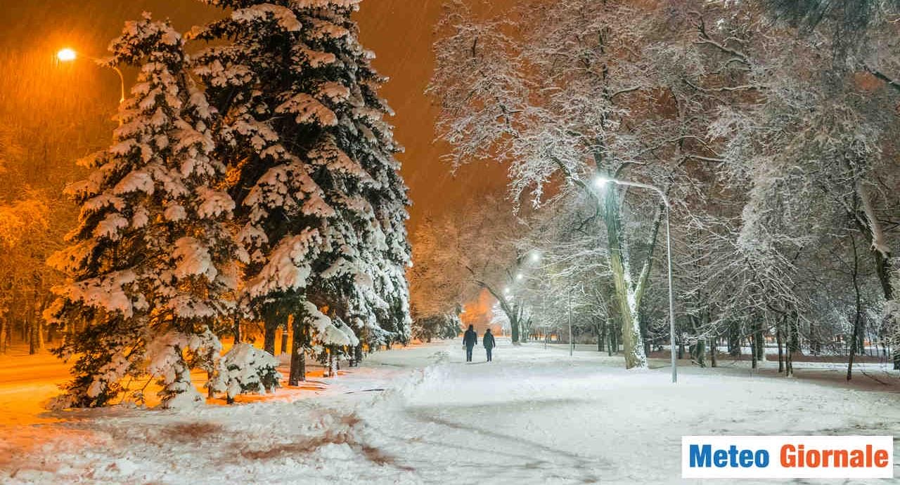 Neve copiosa come non si vede da tempo in Inverno sulle pianure