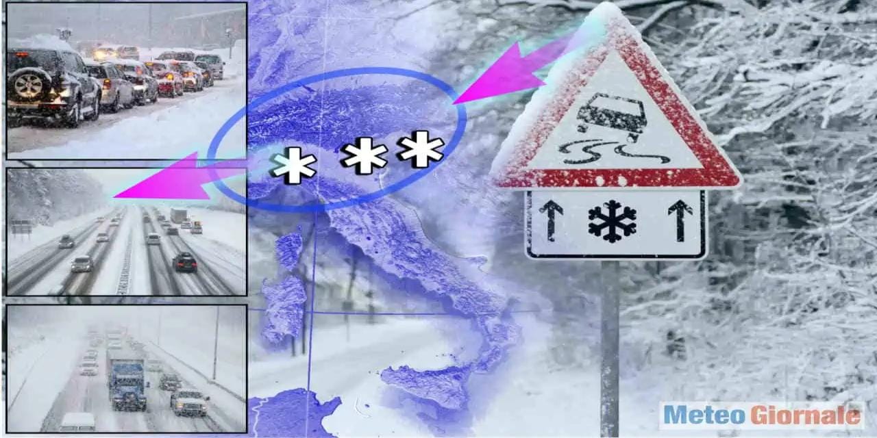 Meteo: tempesta di neve perfetta per Santa Lucia, blizzard su mezza Italia