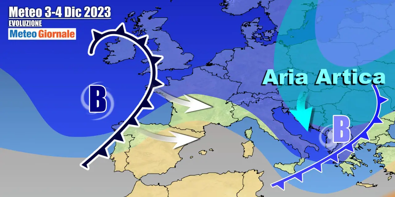 Meteo Italia: weekend torna freddo artico, poi arriva neve anche in pianura