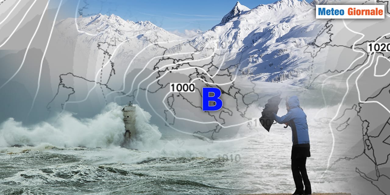 Meteo Prossime Ore: Domenica tra Venti Forti, Neve e Mareggiate