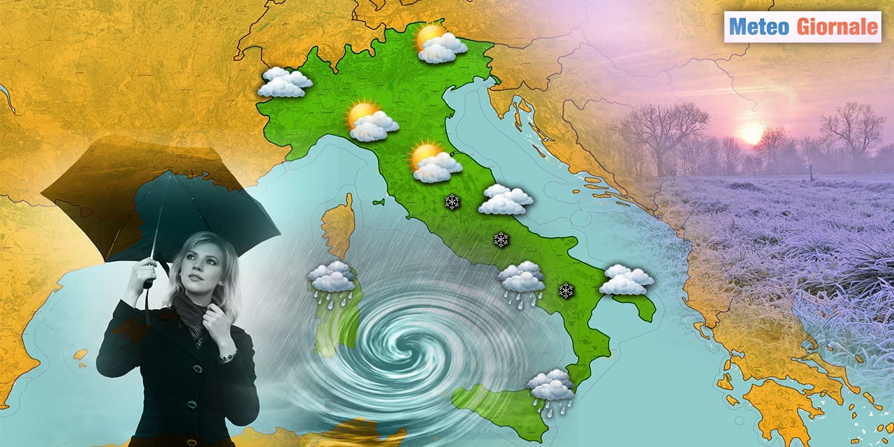 Meteo: Prossime ore, nuovo vortice di Maltempo. Le regioni a rischio