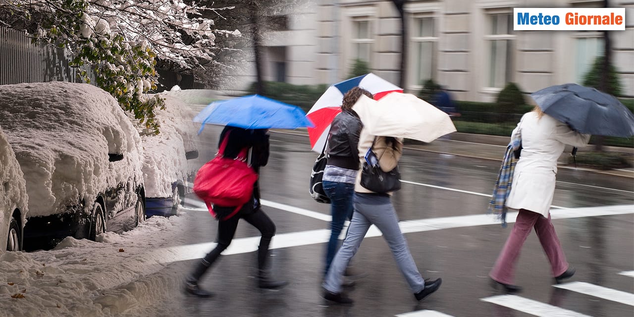 Meteo Prossime Ore: Pioggia e Neve, peggiora il tempo su molte Regioni Italiane