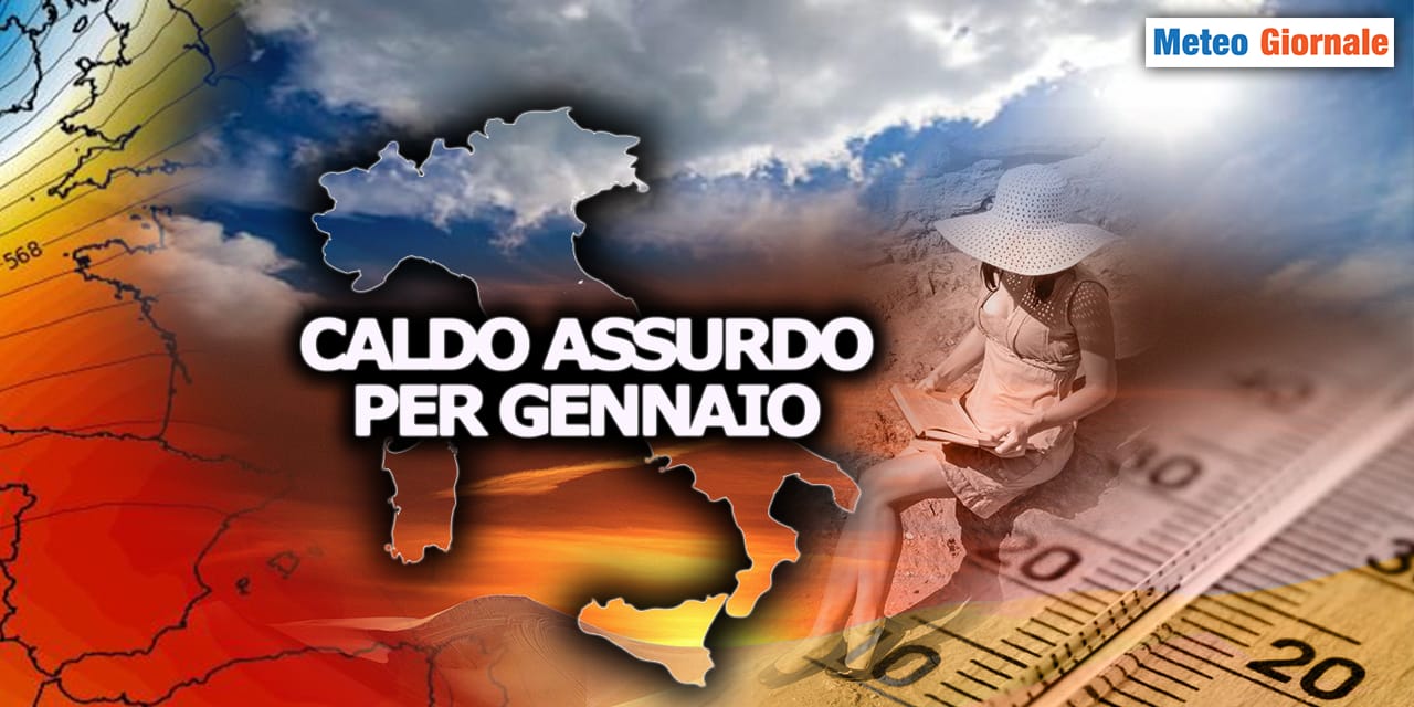 Meteo Temperature: Domina l’alta pressione africana. Temperature assurde per Gennaio