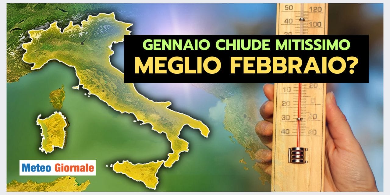 Anticiclone ENORME con mitezza anomala, Febbraio col meteo invernale?