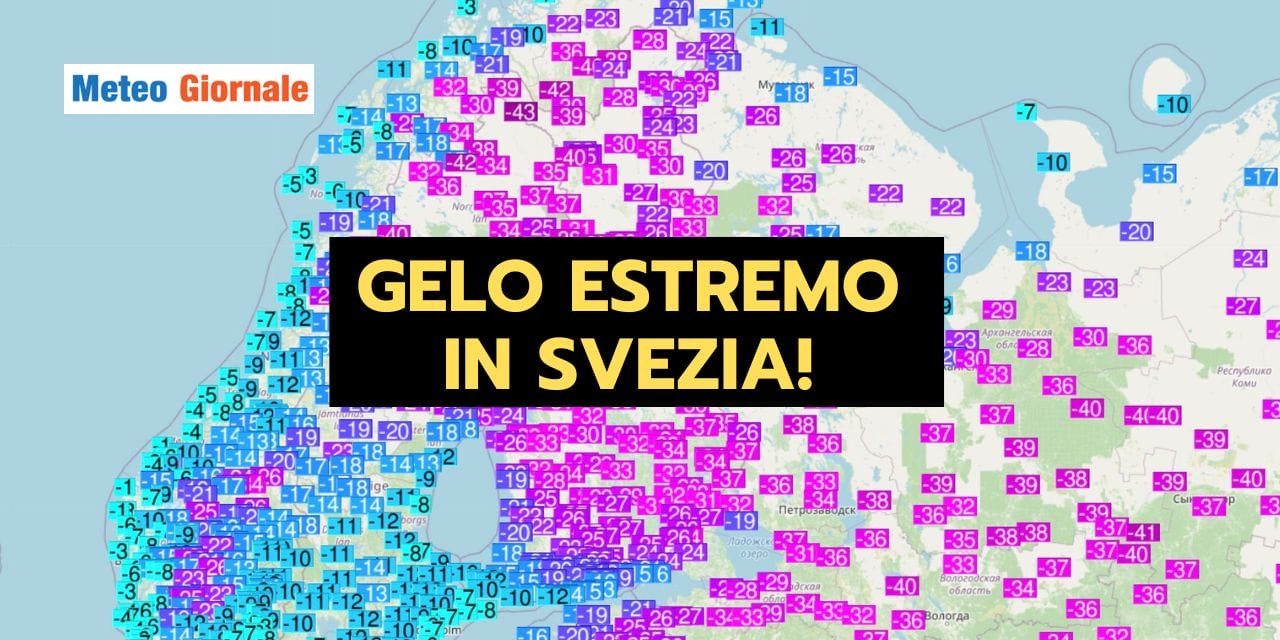 GELO ESTREMO in SVEZIA: che fine ha fatto il RISCALDAMENTO GLOBALE?