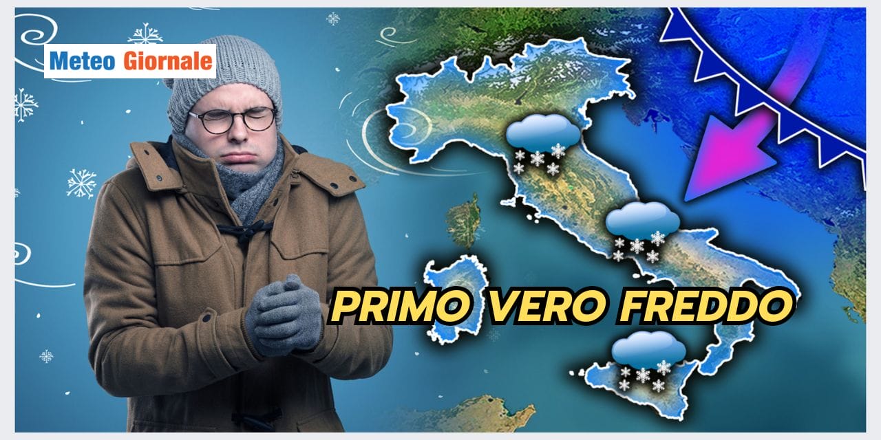 Meteo: primo VERO STEP INVERNALE, ecco i dettagli