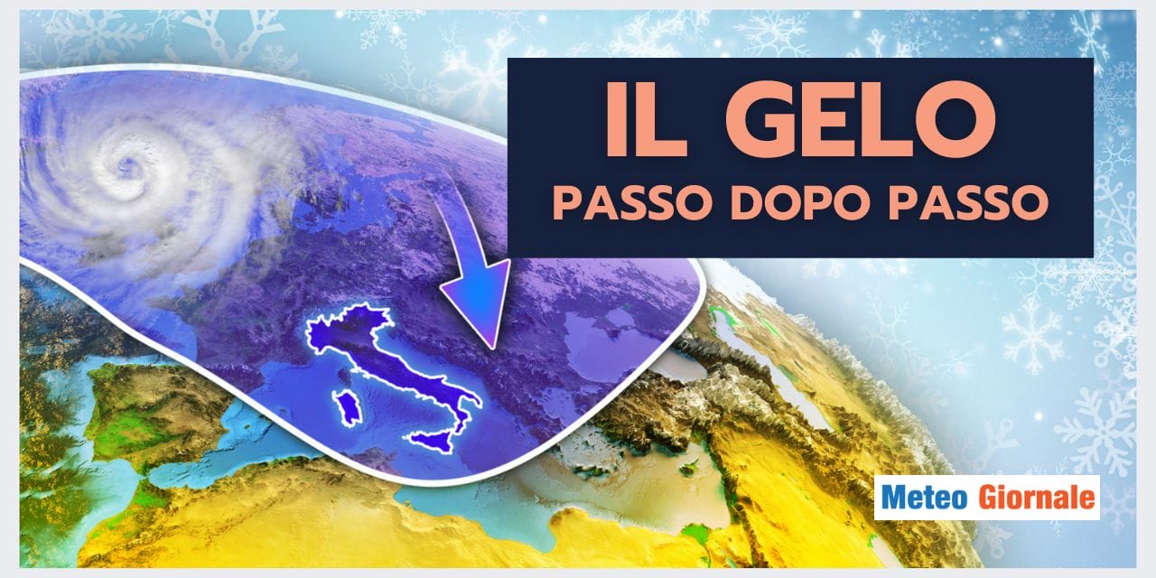 Meteo: Gelo che arriva passo dopo passo
