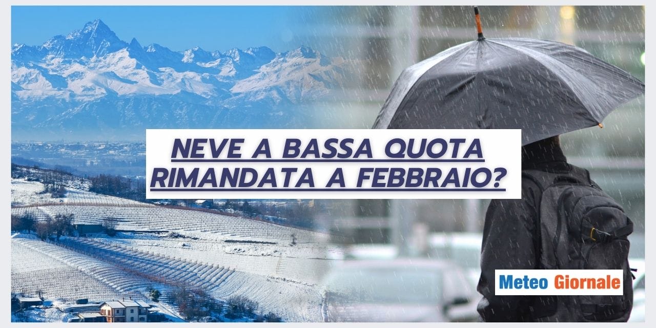 Meteo: gelo e neve posticipati a Febbraio