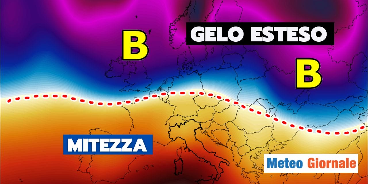 Meteo: Europa spezzata in due, Italia dal lato peggiore